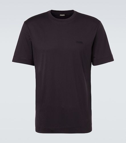 Zegna T-shirt en coton à logo - Zegna - Modalova