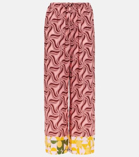 Pantalon ample imprimé à taille mi-haute - Dries Van Noten - Modalova