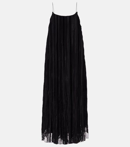Robe longue brodée en tulle à fleurs - Toteme - Modalova