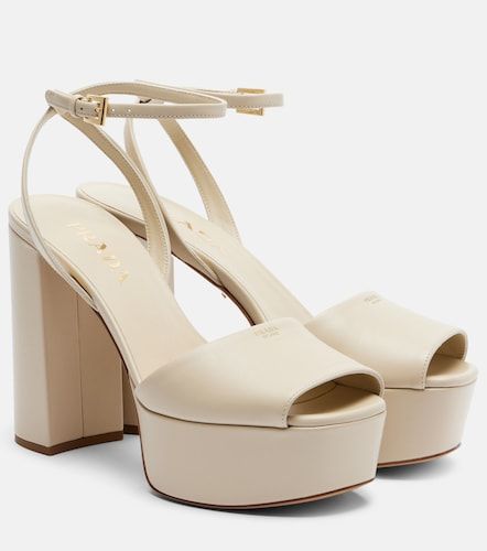 Prada Sandales à plateau en cuir - Prada - Modalova