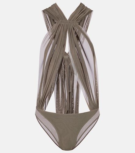 Body Miami en tulle transparent à découpes - Rick Owens - Modalova