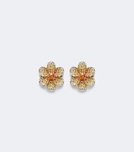 Yvonne Léon Boucles d'oreilles Daisy en or 9 ct, saphirs et diamants - Yvonne Leon - Modalova