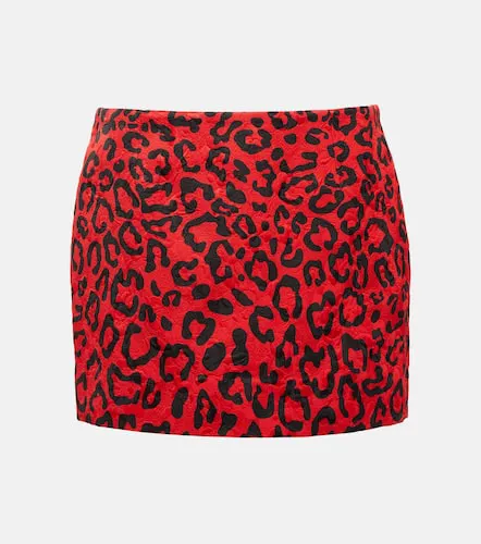 Mini-jupe en brocart à motif léopard - Dolce&Gabbana - Modalova
