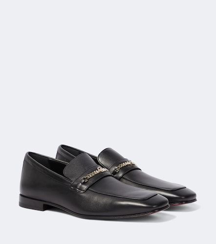 Mocassins MJ Moc en cuir à détail chaîne - Christian Louboutin - Modalova