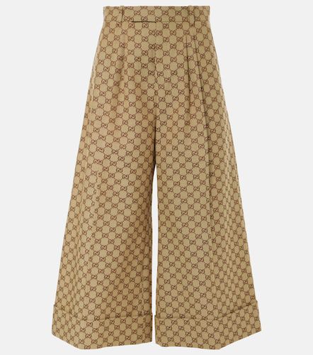 Gucci Pantalon ample en toile GG - Gucci - Modalova