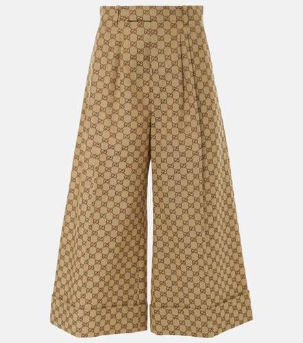 Gucci Pantalon ample en toile GG - Gucci - Modalova