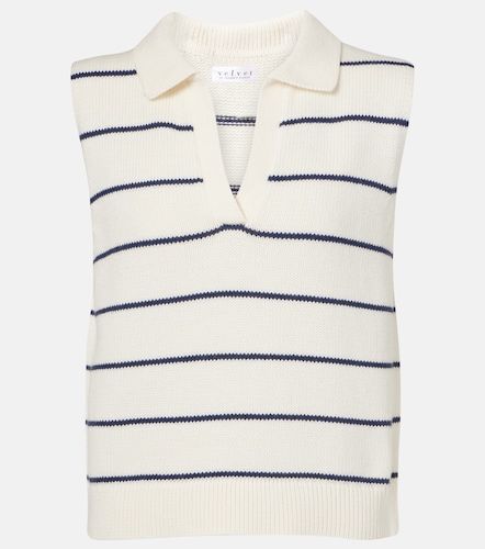Pull sans manches Nayla en coton et cachemire - Velvet - Modalova