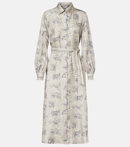 Robe midi Carbone imprimée en soie - Max Mara - Modalova