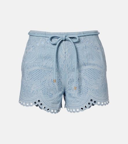 Short brodé Daylight en coton à fleurs - Zimmermann - Modalova