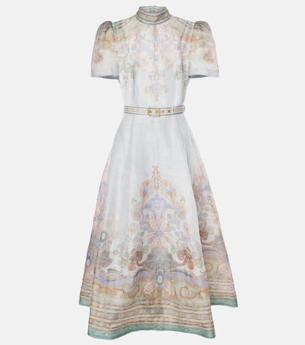 Robe midi Eden en lin et soie - Zimmermann - Modalova