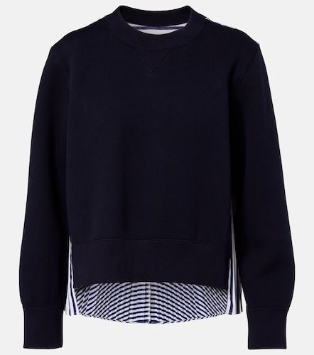 Sweat-shirt rayé en coton mélangé - Sacai - Modalova