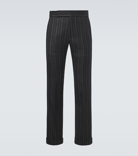 Pantalon droit rayé en laine - Tom Ford - Modalova