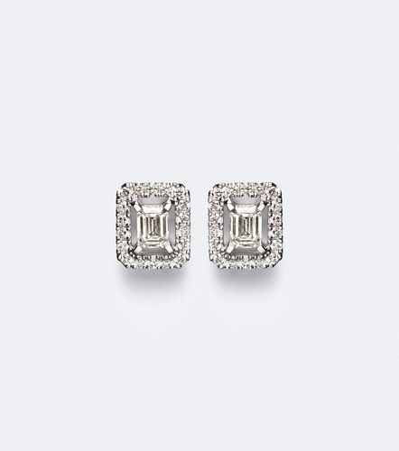 Boucles d'oreilles Joy en or blanc 18 ct et diamants - Messika - Modalova