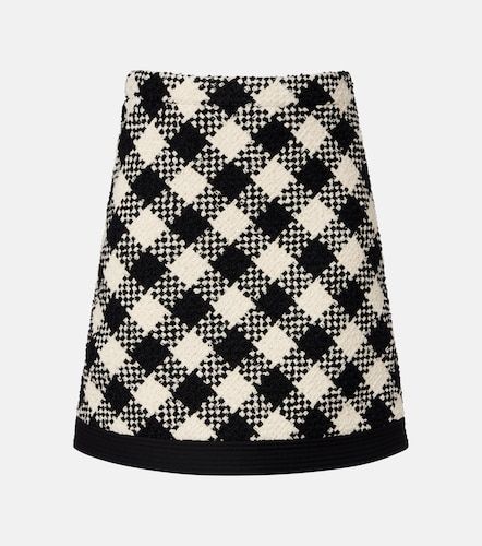 Mini-jupe en tweed de coton et laine mélangés - Valentino - Modalova