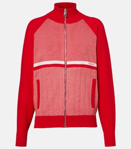 Veste en jacquard de coton mélangé - Versace - Modalova