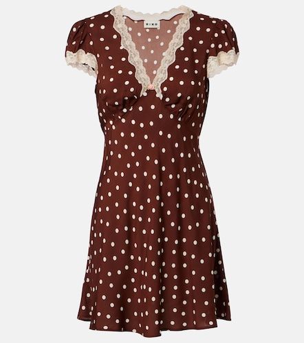 Robe Cely à pois et finitions en dentelle - Rixo - Modalova