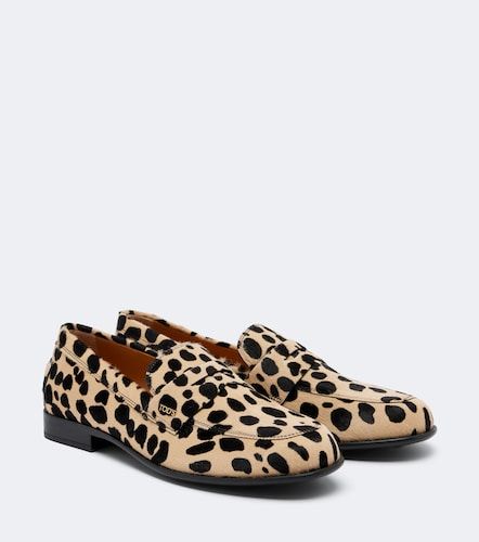 Mocassins Gommino en cuir façon poulain à motif léopard - Tod's - Modalova