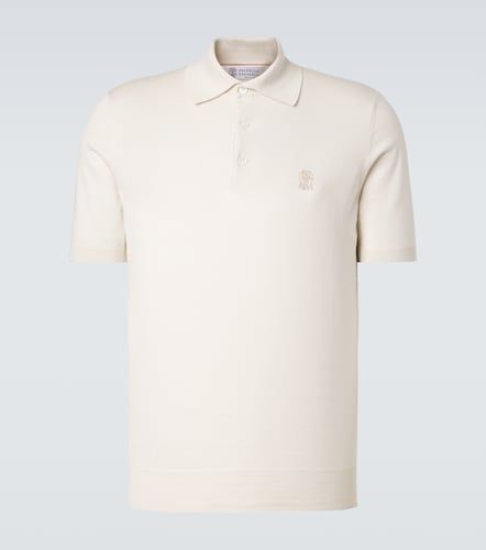 Polo en coton à logo - Brunello Cucinelli - Modalova