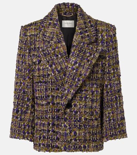 Veste en laine mélangée - Saint Laurent - Modalova