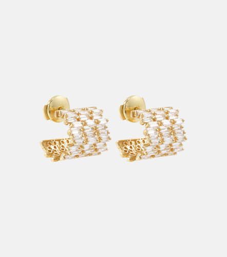 Boucles d'oreilles en or 18 ct et diamants - Suzanne Kalan - Modalova