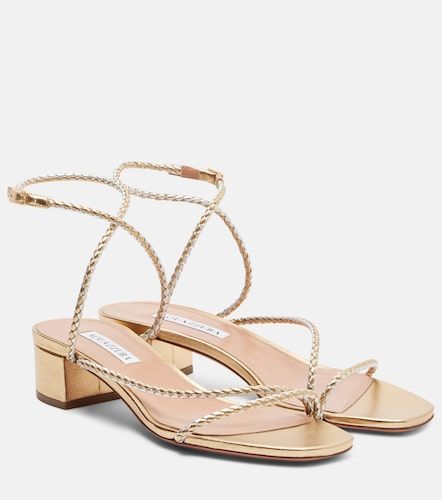 Sandales Luca en cuir métallisé - Aquazzura - Modalova