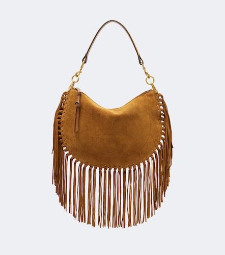 Sac porté épaule Oskan Small en daim à franges - Isabel Marant - Modalova