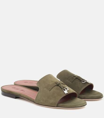 Mules Summer Charms en daim - Loro Piana - Modalova
