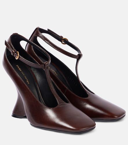 Escarpins compensés en cuir - Dries Van Noten - Modalova