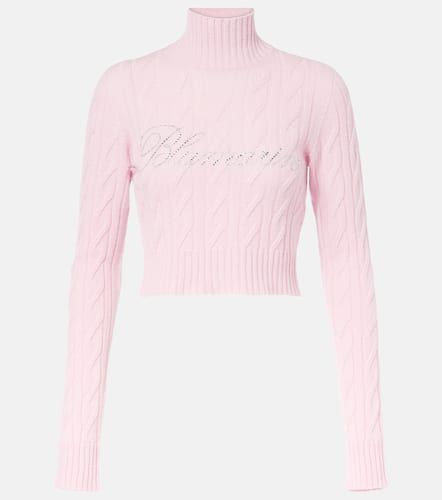 Pull raccourci en laine et cachemire - Blumarine - Modalova