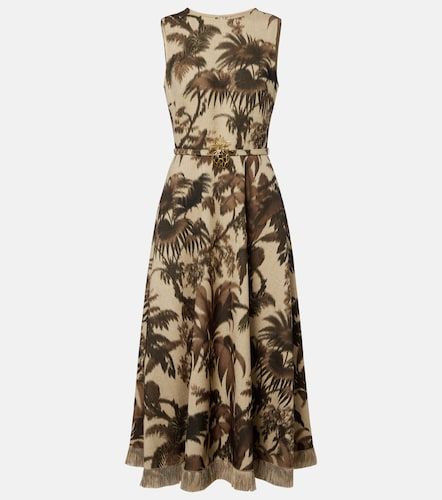 Robe midi à franges - Oscar de la Renta - Modalova
