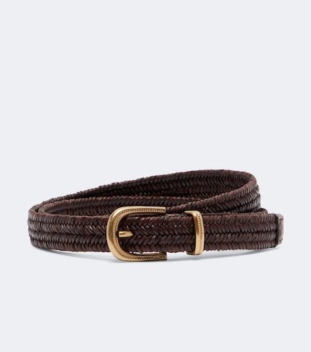 Ceinture en cuir tressé - Brunello Cucinelli - Modalova