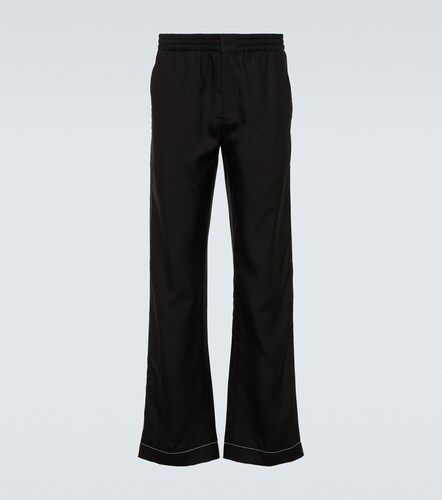 Prada Pantalon droit en soie - Prada - Modalova