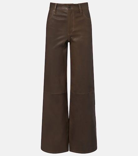 Pantalon ample Le Slim Palazzo en cuir - Frame - Modalova