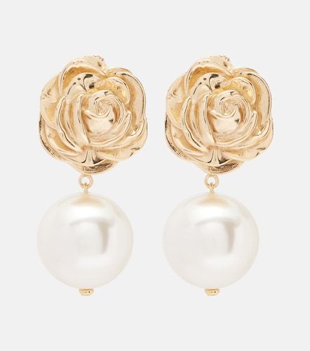 Boucles d'oreilles plaqué or à perles fantaisie - Magda Butrym - Modalova