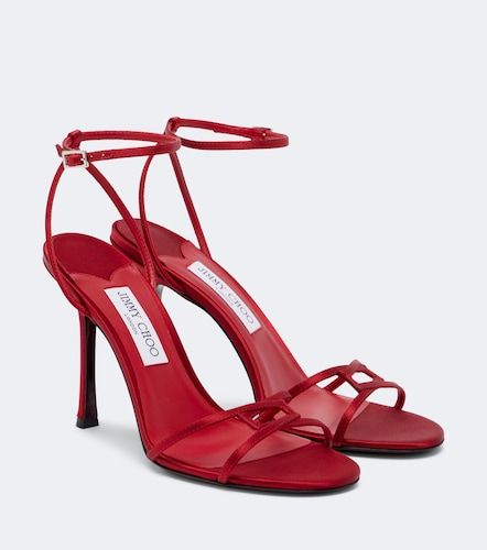 Sandales Leo 100 en satin - Jimmy Choo - Modalova