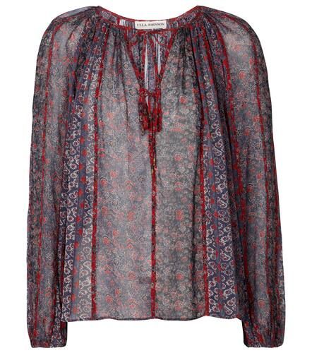 Blouse Deetra en soie et motif floral - Ulla Johnson - Modalova