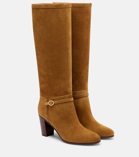 Bottes Pattie 75 en daim - Valentino Garavani - Modalova