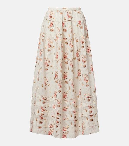 Dôen Jupe midi Marie en coton à fleurs - Doen - Modalova