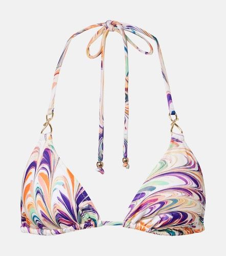 Haut de bikini triangle Leoni à imprimé - Alexandra Miro - Modalova
