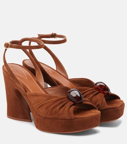 Sandales Gleam 120 à plateau en daim - Zimmermann - Modalova