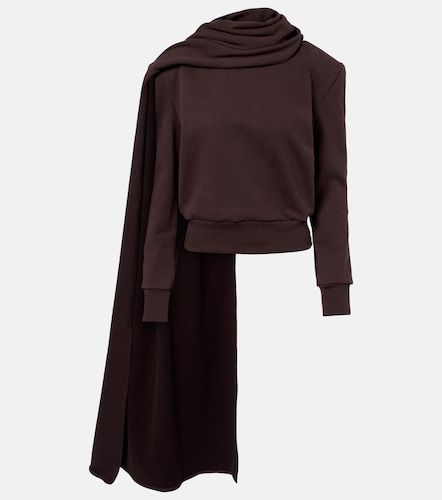 Sweat-shirt en coton à écharpe - Magda Butrym - Modalova