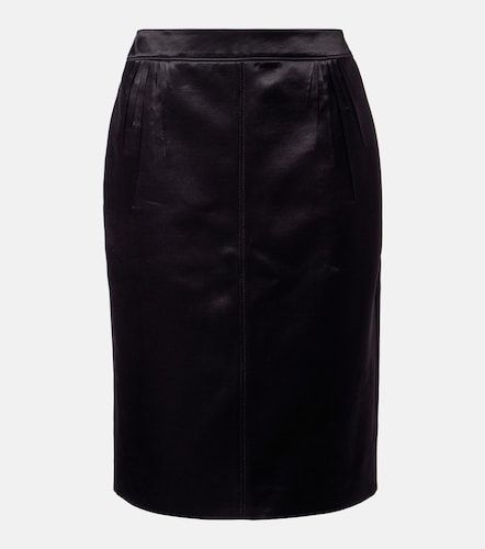 Saint Laurent Jupe crayon en satin - Saint Laurent - Modalova