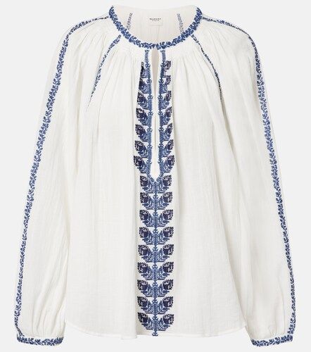 Blouse Lena brodée en coton - Marant Etoile - Modalova