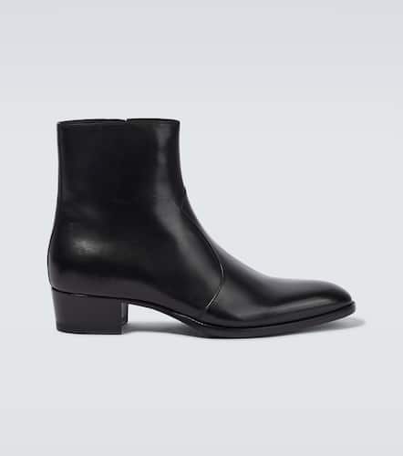 Bottines Wyatt en cuir - Saint Laurent - Modalova