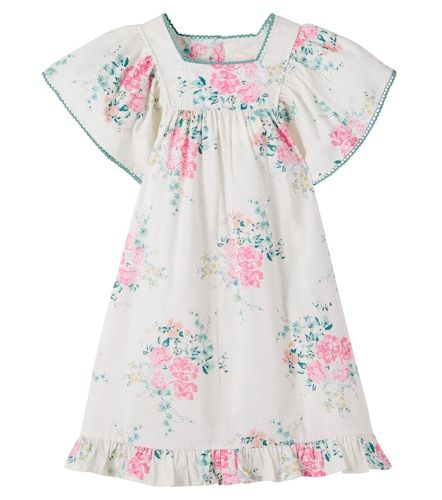Robe Luna en coton à fleurs - C'era Una Volta - Modalova