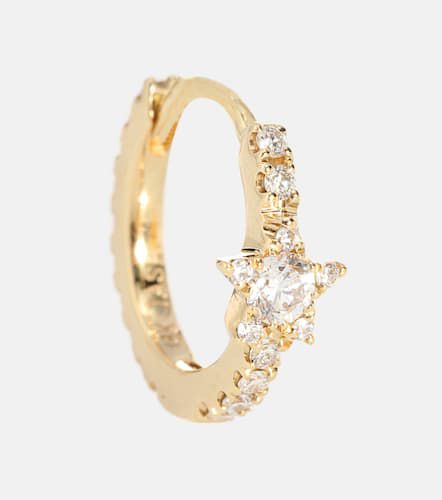 Boucle d'oreille unique en or jaune 18 ct et diamants Diamond Star Eternity - Maria Tash - Modalova