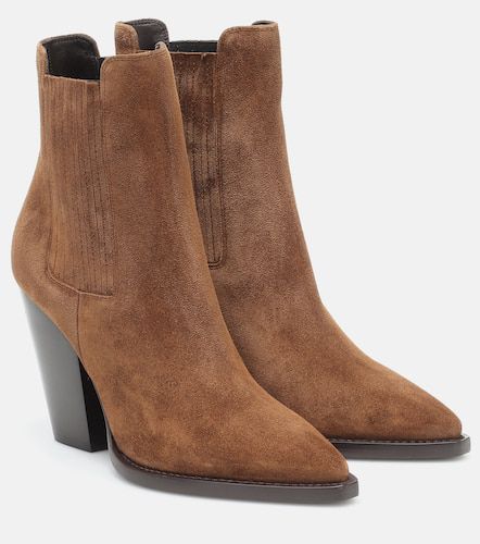 Bottines Theo 95 en daim - Saint Laurent - Modalova