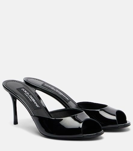 Mules Keira en cuir verni - Dolce&Gabbana - Modalova