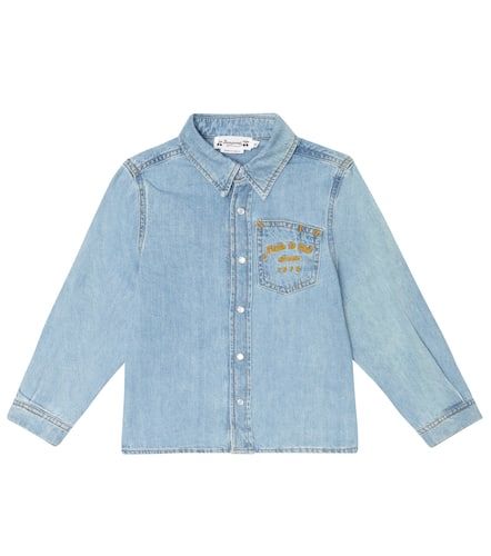 Chemise Bilal brodée en jean - Bonpoint - Modalova