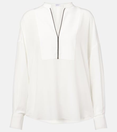 Blouse Monili en soie - Brunello Cucinelli - Modalova